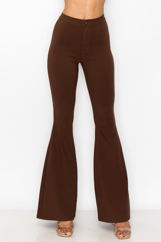 Chocolate brown flares