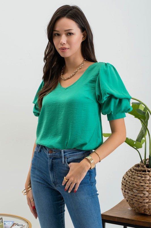 Turquoise top
