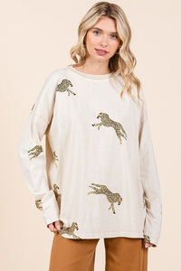 Cheetah sweatshirt