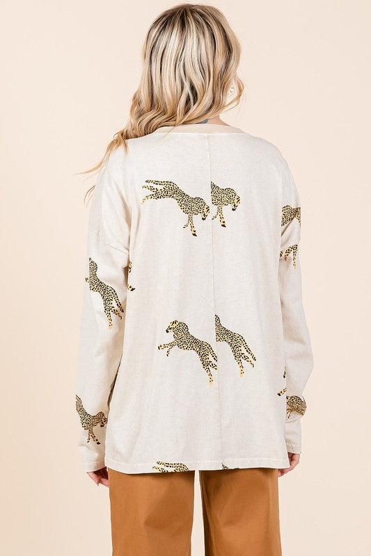 Cheetah sweatshirt