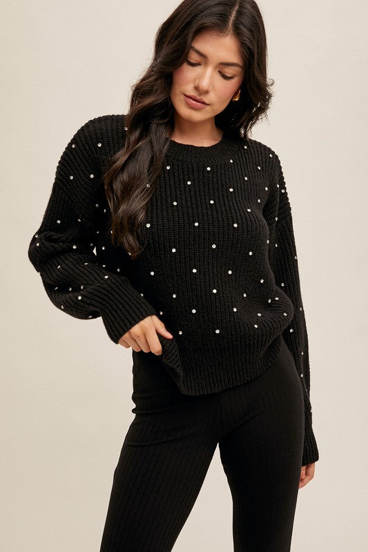 Sparkle sweater BLACK