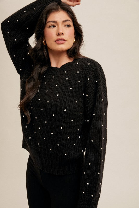 Sparkle sweater BLACK