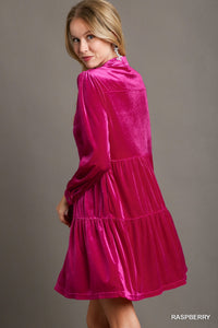 PINK Velvet dress