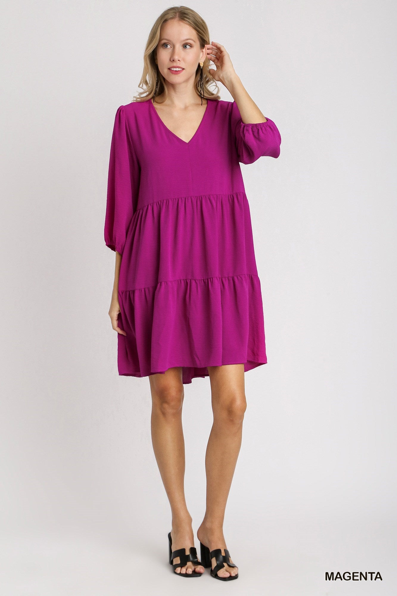 Louise dress MAGENTA