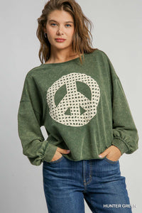 Peace top GREEN