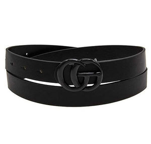 BLACK solid belt